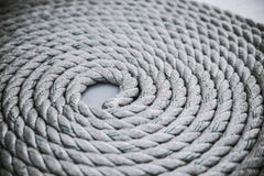 Roll of rough mooring rope. stock images Roll of rough mooring rope. stock images