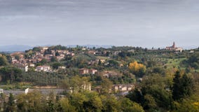 Rolling heuvels in Toscanië, Italië stock foto Rolling heuvels in Toscanië, Italië stock foto