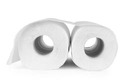 Rolls des serviettes de papier, d'isolement sur le blanc image stock Rolls des serviettes de papier, d'isolement sur le blanc image stock