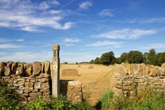 Rolna droga przemian wzdłuż Cotswold sposobu footpath w południowym Anglia zdjęcia stock Rolna droga przemian wzdłuż Cotswold sposobu footpath w południowym Anglia zdjęcia stock