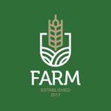 Rolny wektorowy logo Agro abstrakcjonistyczny emblemat ilustracji Rolny wektorowy logo Agro abstrakcjonistyczny emblemat ilustracji