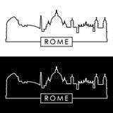 Rom, Italien lineare Art vektor abbildung Rom, Italien lineare Art vektor abbildung