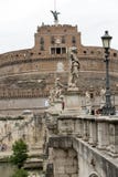 Roma - vista del ` Angelo, castello di Castel Sant dell'angelo santo costruito da Hadrian a Roma Immagini Stock Roma - vista del ` Angelo, castello di Castel Sant dell'angelo santo costruito da Hadrian a Roma Immagini Stock