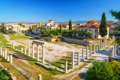 Roman Agora in Athens, Greece stock photo Roman Agora in Athens, Greece stock photo