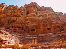 Roman Amphitheatre em PETRA fotos de stock Roman Amphitheatre em PETRA fotos de stock