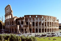 Roman Colosseum, with tourists
