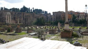 Roman Forum e Palatine Indicadores velhos bonitos em Roma (Italy) video estoque Roman Forum e Palatine Indicadores velhos bonitos em Roma (Italy) video estoque