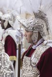Roman militairen, genoemd Goede Armaos, van het broederschap van Gr Nazareno, royalty-vrije stock afbeeldingen Roman militairen, genoemd Goede Armaos, van het broederschap van Gr Nazareno, royalty-vrije stock afbeeldingen