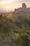 Romantic fantasy magical castle ruins against Royalty Free Stock Images Romantic fantasy magical castle ruins against Royalty Free Stock Images