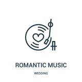 romantic music icon vector from wedding collection. Thin line romantic music outline icon vector illustration. Linear symbol for royalty free illustration romantic music icon vector from wedding collection. Thin line romantic music outline icon vector illustration. Linear symbol for royalty free illustration