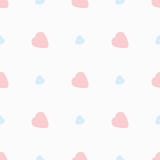 Romantic seamless pattern with hearts. Cute pastel print. royalty free illustration Romantic seamless pattern with hearts. Cute pastel print. royalty free illustration