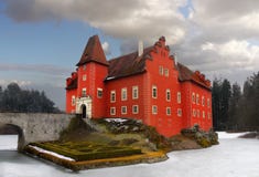 Romantic Water Chateau Castle Palace Landmark Island stock photo Romantic Water Chateau Castle Palace Landmark Island stock photo