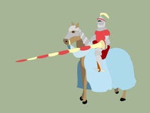 Romański wojownik jedzie konia ilustracji Romański wojownik jedzie konia ilustracji