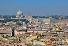 Rome And Vatican Cityscape Royalty Free Stock Images