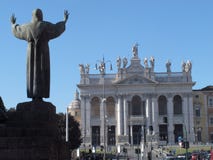 Rome basilikan av San Giovanni royaltyfria foton Rome basilikan av San Giovanni royaltyfria foton