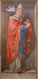 ROME, ITALIË, 2016: De fresko van de Arts van de Kerk St Gregory Groot in Di Santa Maria van kerkchiesa in Aquiro royalty-vrije stock afbeelding ROME, ITALIË, 2016: De fresko van de Arts van de Kerk St Gregory Groot in Di Santa Maria van kerkchiesa in Aquiro royalty-vrije stock afbeelding