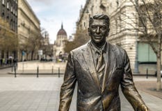 Ronald Reagan Statue ? Budapest photos libres de droits Ronald Reagan Statue ? Budapest photos libres de droits