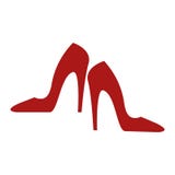 Rood hielenpictogram stock illustratie Rood hielenpictogram stock illustratie