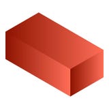 Rood pakketpictogram, isometrische stijl royalty-vrije illustratie Rood pakketpictogram, isometrische stijl royalty-vrije illustratie