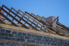 Roof construction stock image Roof construction stock image