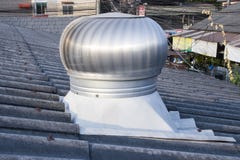 Roof Ventilator on roof of industry, : Chiangmai, Thailand - May 9, 2019 stock photos Roof Ventilator on roof of industry, : Chiangmai, Thailand - May 9, 2019 stock photos