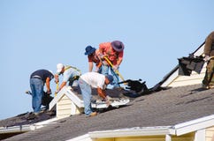 Roofing Construction Crew Royalty Free Stock Photo Roofing Construction Crew Royalty Free Stock Photo