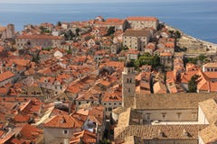 Rooftops. Franciscan Monastery. Dubrovnik. Croatia royalty free stock images Rooftops. Franciscan Monastery. Dubrovnik. Croatia royalty free stock images