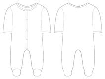 Ropa de noche para los bebés y las muchachas Gráfico técnico stock de ilustración Ropa de noche para los bebés y las muchachas Gráfico técnico stock de ilustración