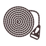 Rope with a handle. Tool for climbing vector illustration Rope with a handle. Tool for climbing vector illustration