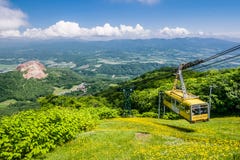 Ropeway wspinać się Usu szczyt, hokkaido, Japan Ropeway wspinać się Usu szczyt, hokkaido, Japan
