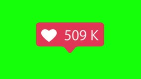 Rosa come l'icona sul fondo chiave di intensità verde Come il conteggio per i media sociali 1-2M Likes video 4K video d archivio Rosa come l'icona sul fondo chiave di intensità verde Come il conteggio per i media sociali 1-2M Likes video 4K video d archivio