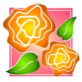 Rose Clip Art Yellow on Pink Royalty Free Stock Photos Rose Clip Art Yellow on Pink Royalty Free Stock Photos