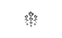 Rose logo design royalty free illustration Rose logo design royalty free illustration