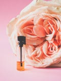 Rose perfumed oil. Arab perfume in mini bottles. Royalty Free Stock Image Rose perfumed oil. Arab perfume in mini bottles. Royalty Free Stock Image