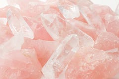 Rose quartz and Crystal