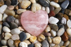 Rose Quartz Heart. Tumbled and polished rose quartz heart ♥ crystal for use in natural healing practice and alternative energy medicine Rose Quartz Heart. Tumbled and polished rose quartz heart ♥ crystal for use in natural healing practice and alternative energy medicine
