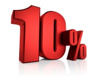 Rosso 10 per cento royalty illustrazione gratis Rosso 10 per cento royalty illustrazione gratis