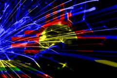 Roswell, флаг абстрактных фейерверков Неш-Мексико сверкная Концепция Нового Года, рождества и национального праздника положения а иллюстрация вектора Roswell, флаг абстрактных фейерверков Неш-Мексико сверкная Концепция Нового Года, рождества и национального праздника положения а иллюстрация вектора