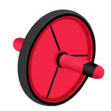 Rot isolierte Rollenpresse Unicycle auf einem weißen Hintergrund Ein w Lizenzfreies Stockbild Rot isolierte Rollenpresse Unicycle auf einem weißen Hintergrund Ein w Lizenzfreies Stockbild