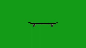 Opnieuw schieten Stapel Redding Rotating Skateboard Green Screen Motion Graphics Stock Video - Video of  sign, screen: 193264731