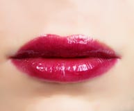 Rote Lippen stockbild Rote Lippen stockbild