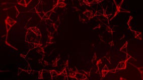 Rote Plexus-Digitalanschlüsse Intro Logo Motion Background stock abbildung Rote Plexus-Digitalanschlüsse Intro Logo Motion Background stock abbildung