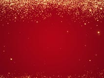 Rote Weihnachtshintergrundbeschaffenheit mit den Sternen, die von oben fallen stock abbildung Rote Weihnachtshintergrundbeschaffenheit mit den Sternen, die von oben fallen stock abbildung