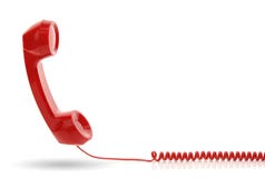 Roter Telefonhörer Roter Telefonhörer