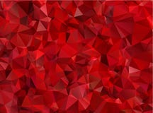 Rotes abstraktes Hintergrundpolygon des Granats stock abbildung Rotes abstraktes Hintergrundpolygon des Granats stock abbildung