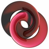 ROTES Metall - Spirale - Welle stock abbildung ROTES Metall - Spirale - Welle stock abbildung