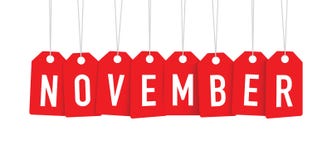 Rotes November-Tag stock abbildung Rotes November-Tag stock abbildung