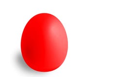 Rotes Osterei mit copyspace stock abbildung Rotes Osterei mit copyspace stock abbildung