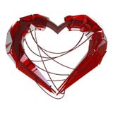 Rotes techno Herz der Liebe vektor abbildung Rotes techno Herz der Liebe vektor abbildung