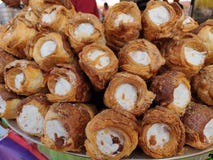 Rotoli crema saporiti immagini stock libere da diritti Rotoli crema saporiti immagini stock libere da diritti